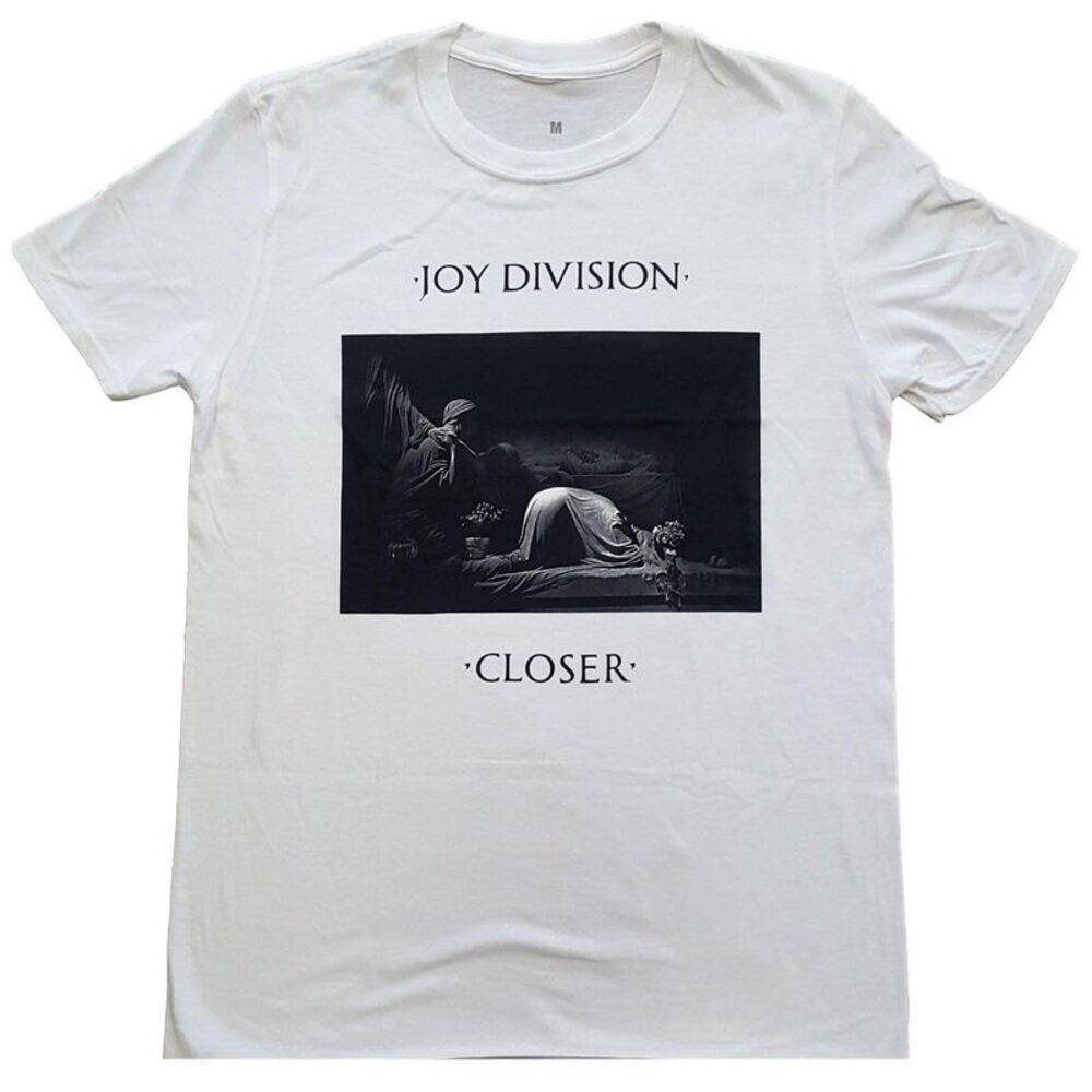Joy Division Unisex Adult Classic Closer T-Shirt / White